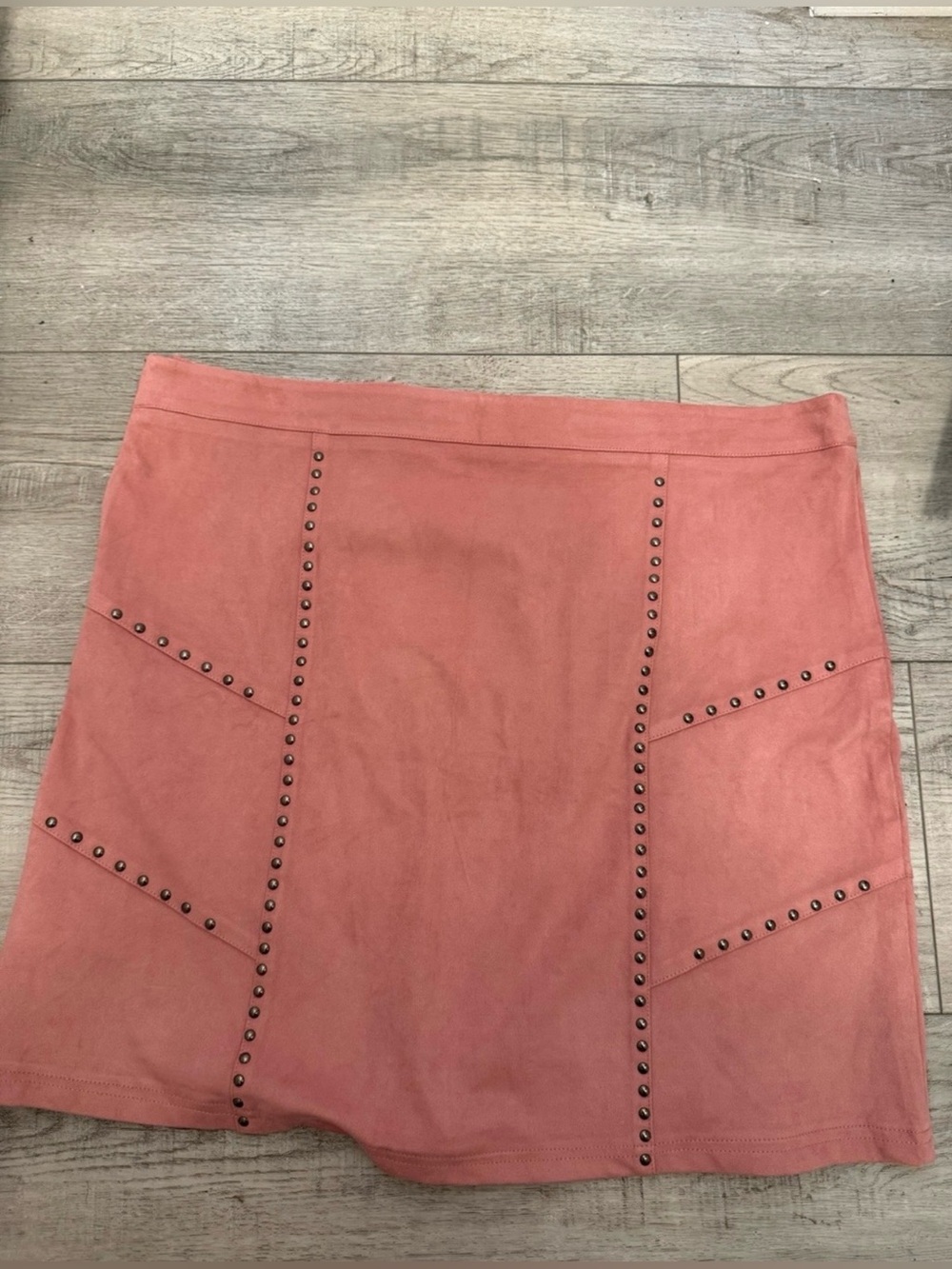 Idyllwind Pink Suede Skirt